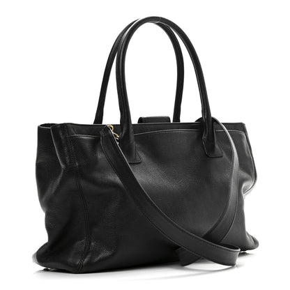 Chanel Calfskin Cerf Executive Shopper Tote Black 3 of 10