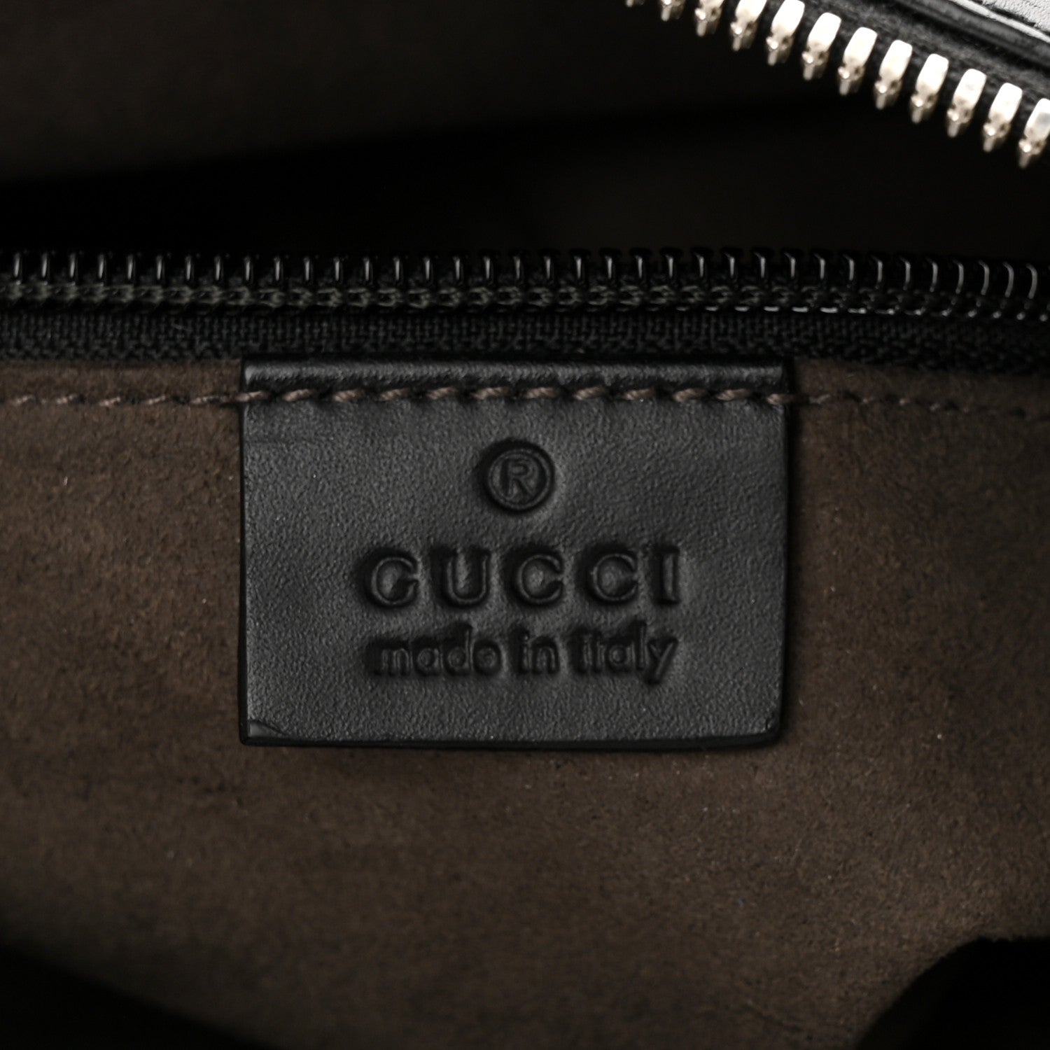 Gucci Guccissima Signature Small Messenger Bag Black 6 of 12