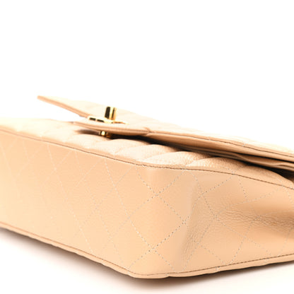 Chanel Caviar Quilted Medium Double Flap Light Beige 9 of 9