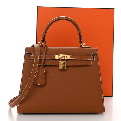 Hermes Epsom Kelly Sellier 25 Gold 11 of 11
