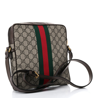 Gucci GG Supreme Monogram Web Small Ophidia Messenger Bag Brown 3 of 17
