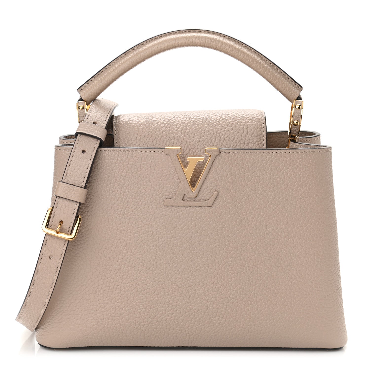 Louis Vuitton Taurillon Capucines BB Galet 1 of 9