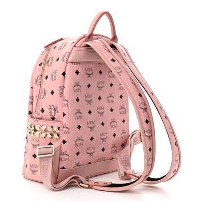 MCM Visetos Small Side Stud Stark Backpack Soft Pink 3 of 10