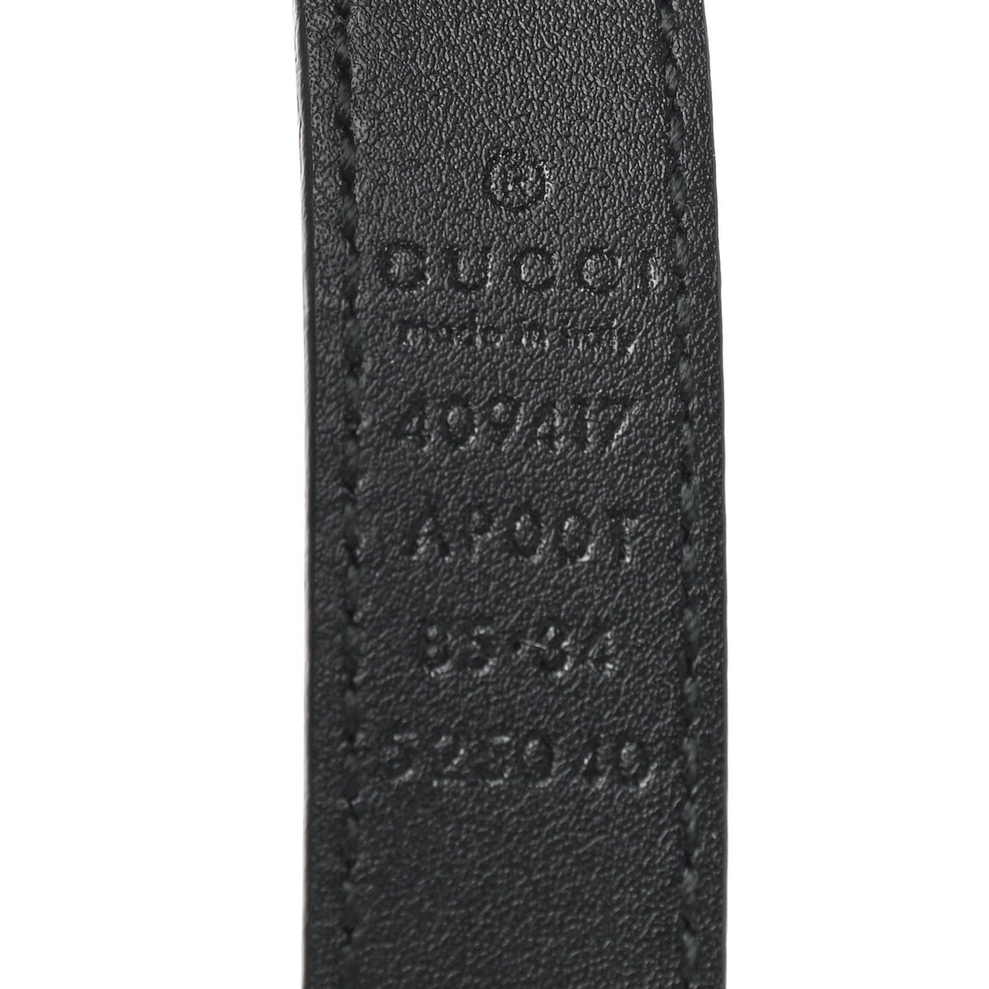 Calfskin Double G 20mm Belt 85 34 Black