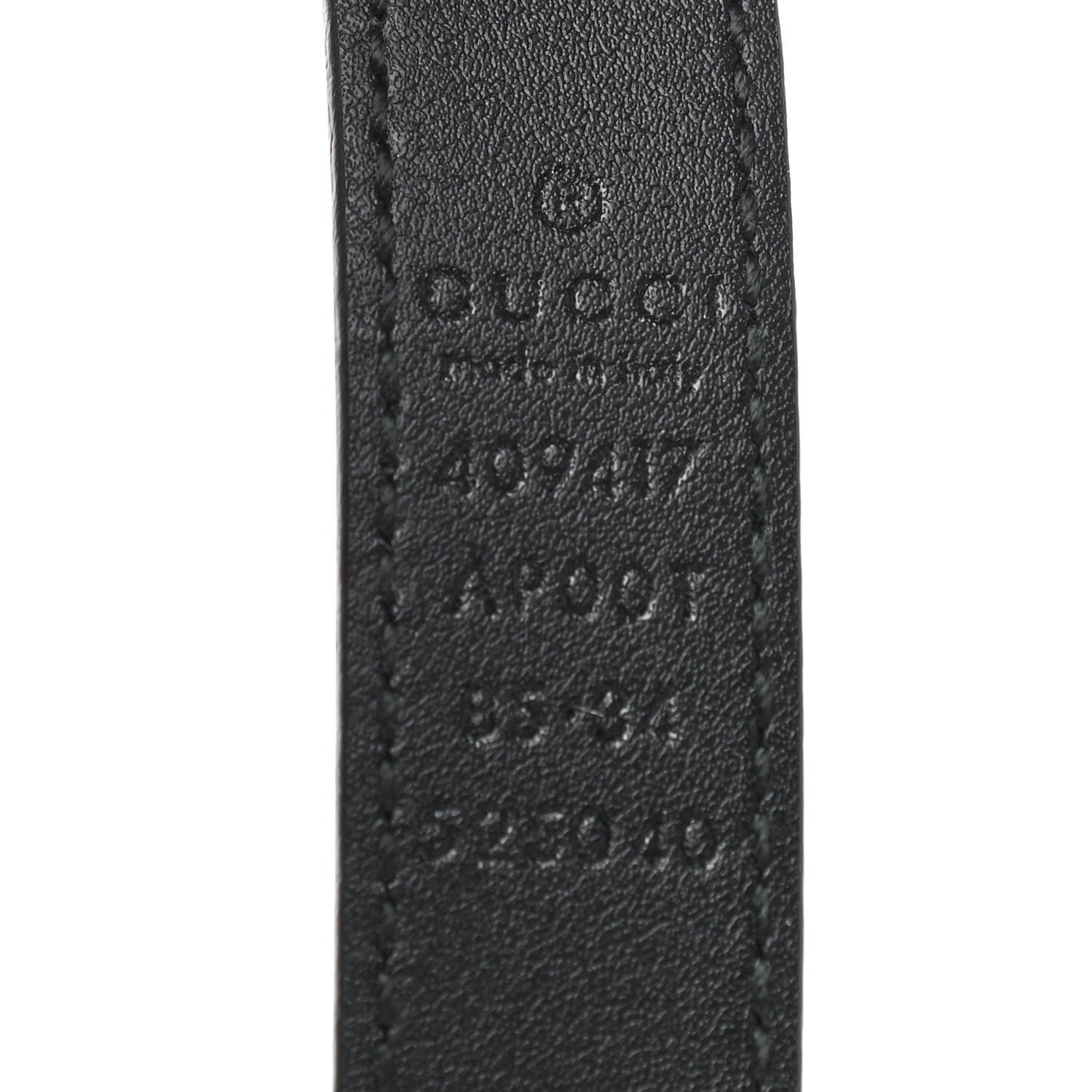 Gucci Calfskin Double G 20mm Belt 85 34 Black 5 of 5