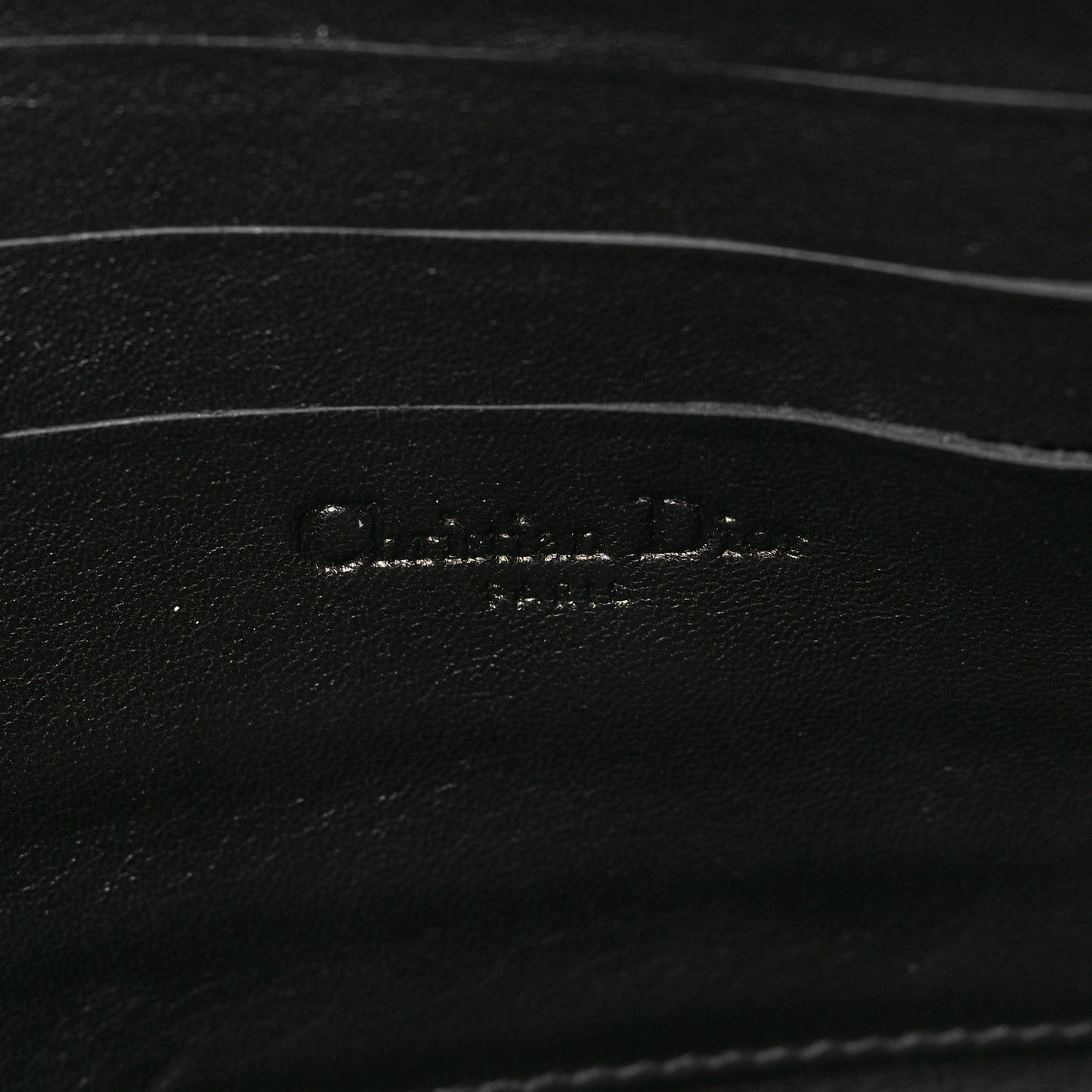 Lambskin Cannage New Lock Pouch Black