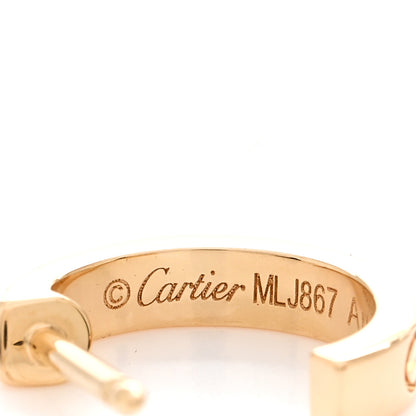 Cartier 18K Yellow Gold Small LOVE Hoop Earrings 4 of 5