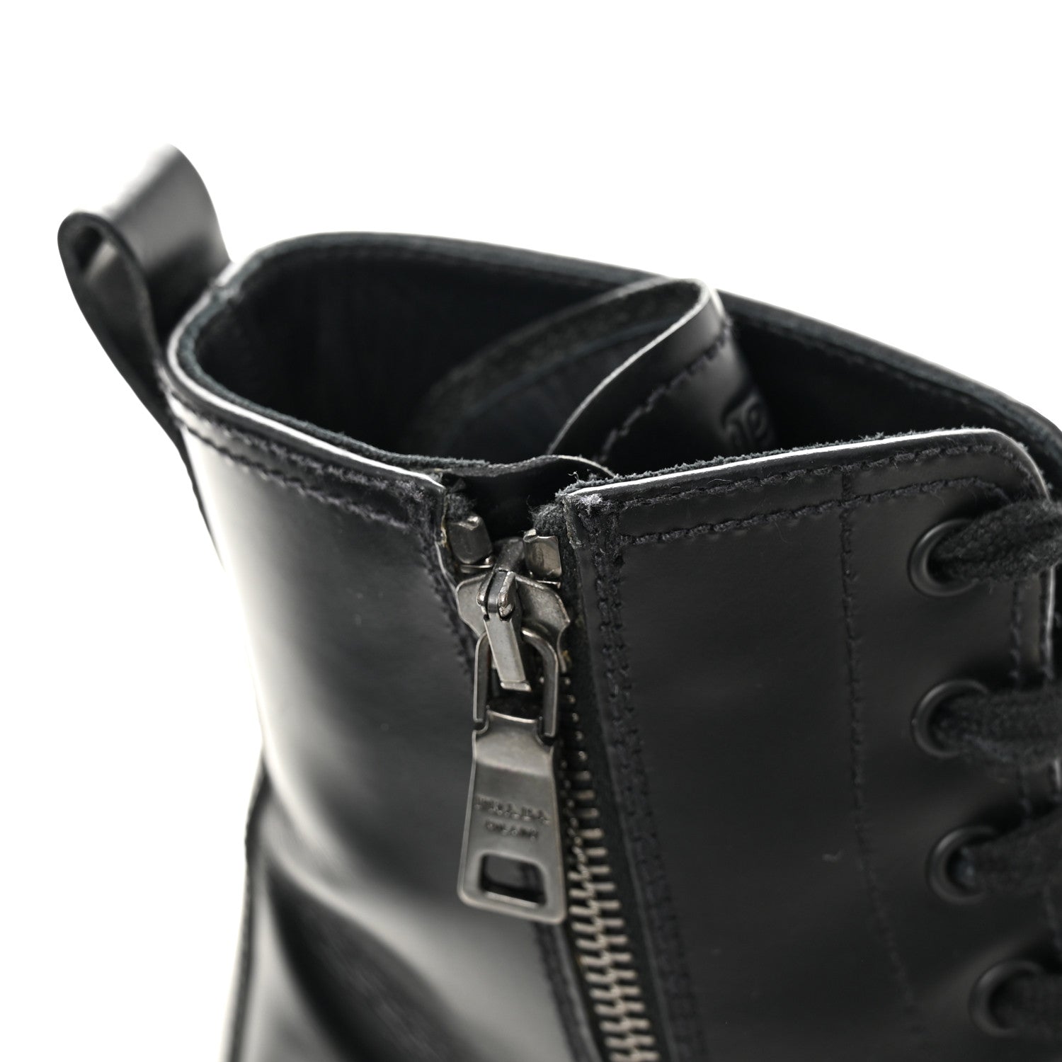Prada Spazzolato Chocolate 50mm Combat Boots 36.5 Black 10 of 12