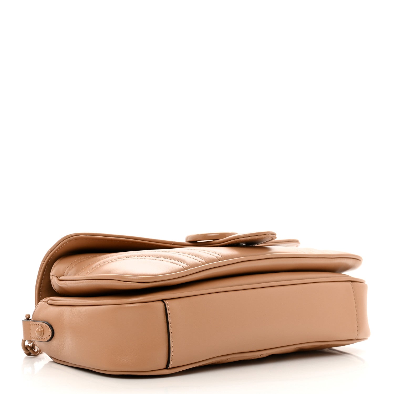 Gucci Calfskin Matelasse Monochrome GG Marmont Crossbody Shoulder Bag Camelia Winter Rose 4 of 10