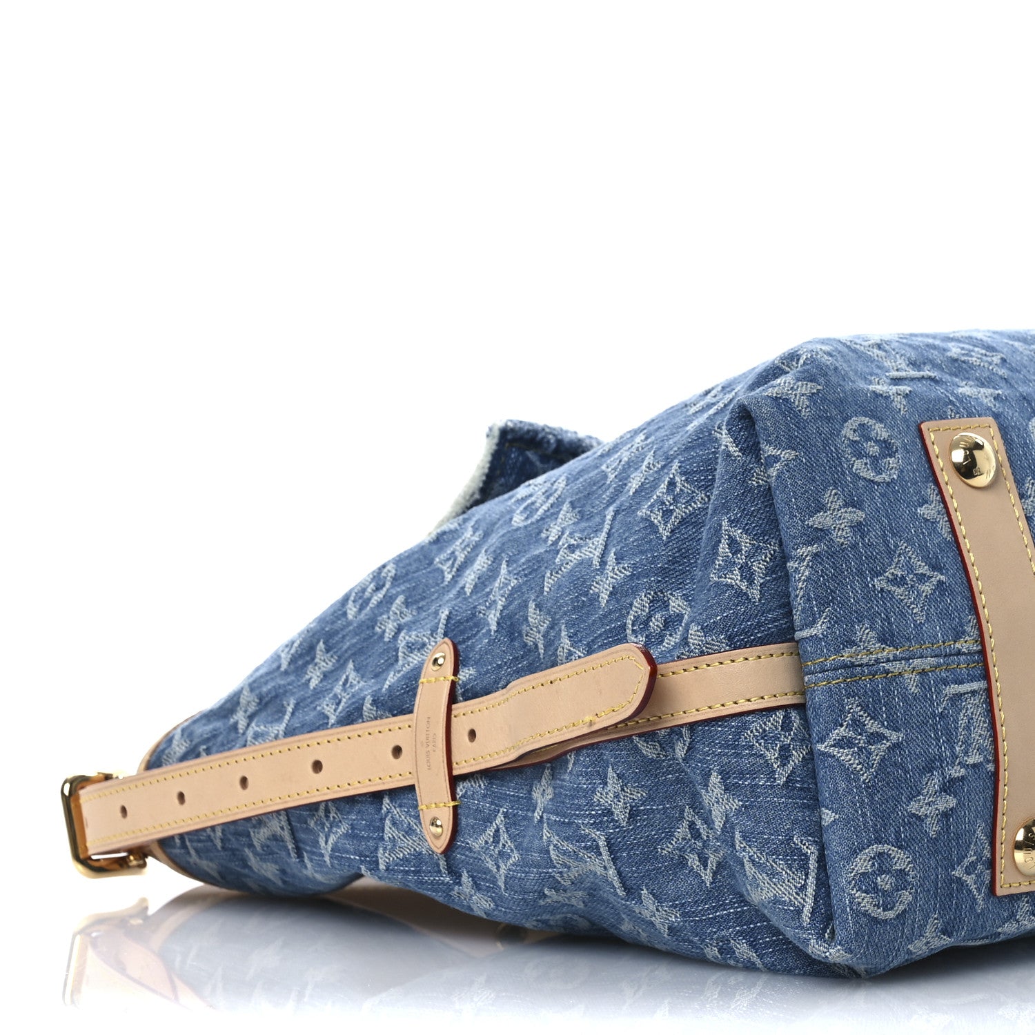 Louis Vuitton Monogram Denim CarryAll MM Blue 22 of 27