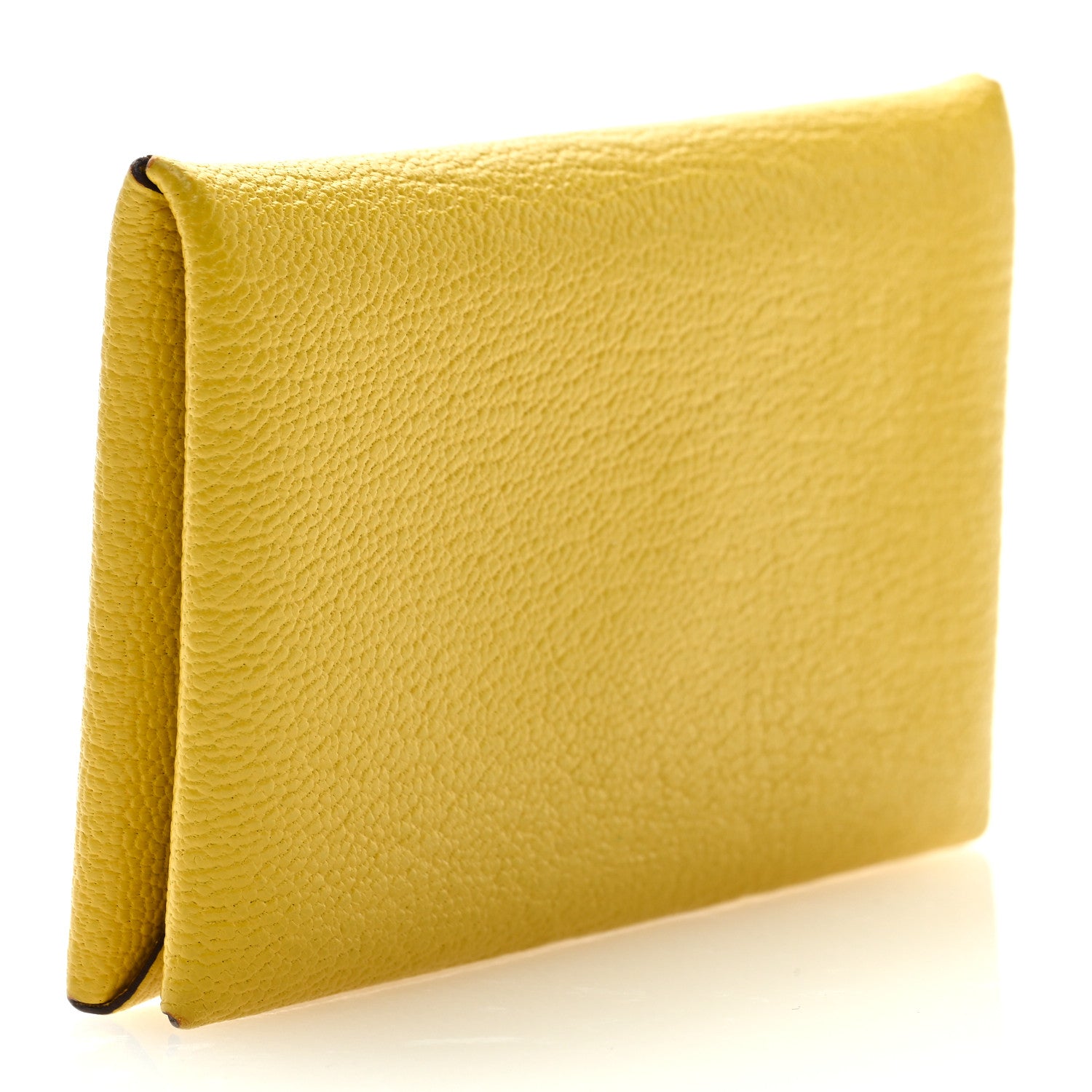 Hermes Chevre Mysore Calvi Card Case Cumin 3 of 7