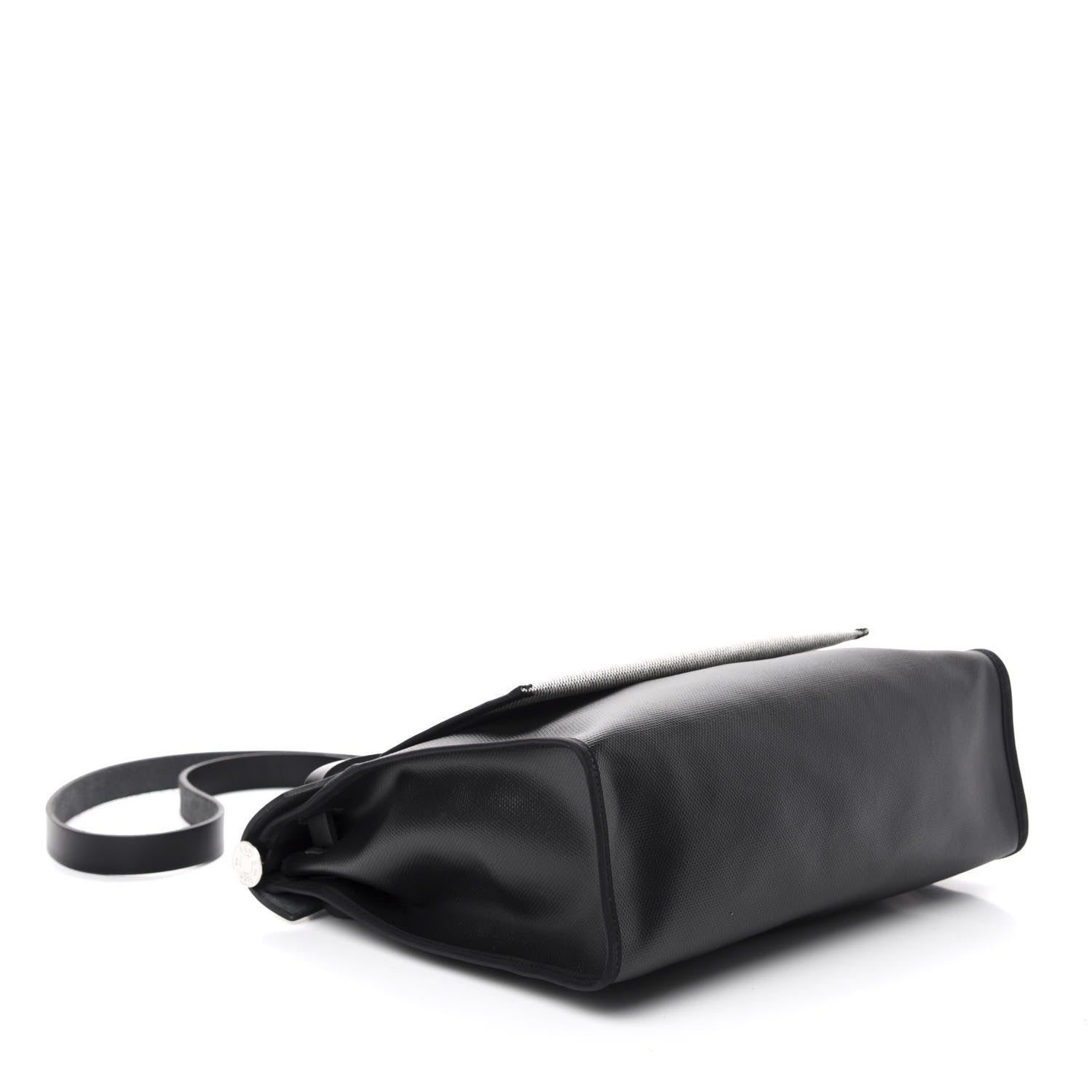 Hermes Toile H Berline Vache Hunter Herbag Zip PM 31 Black Ecru 4 of 9
