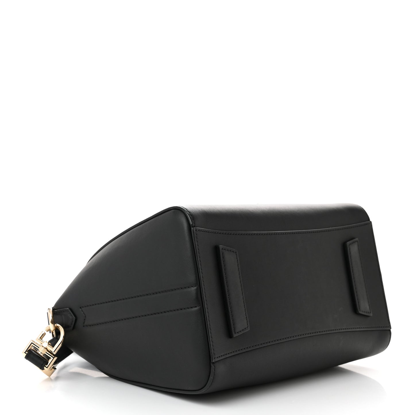 Calfskin Triangle Studded Small Antigona Black