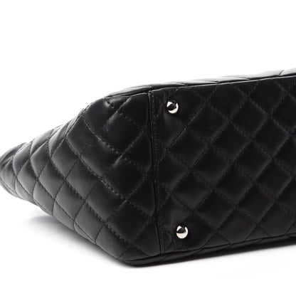 Chanel Lambskin Surpique Chevron Small Tote Black 6 of 10
