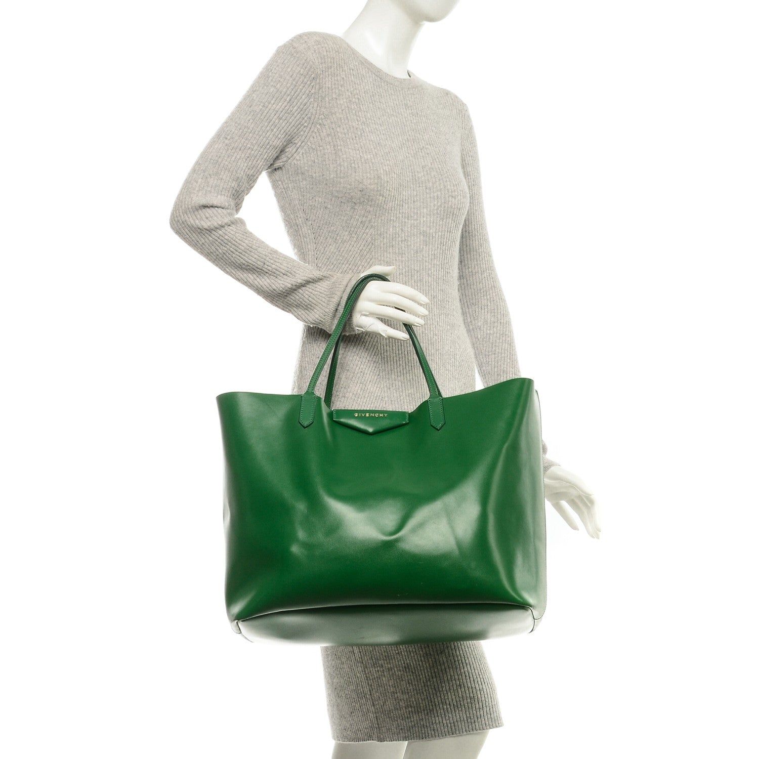 Givenchy Calfskin Large Antigona Tote Green 2 of 10