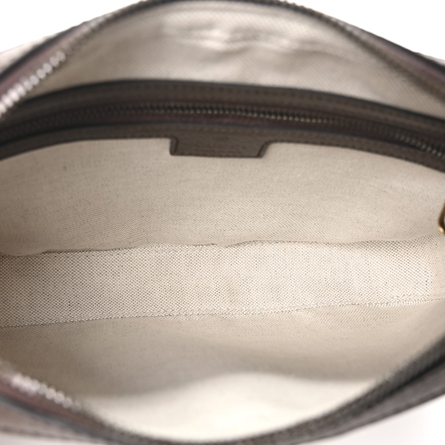 GG Supreme Monogram Textured Dollar Calfskin Web Ophidia Wristlet Shoulder Bag Beige Ebony New Acero