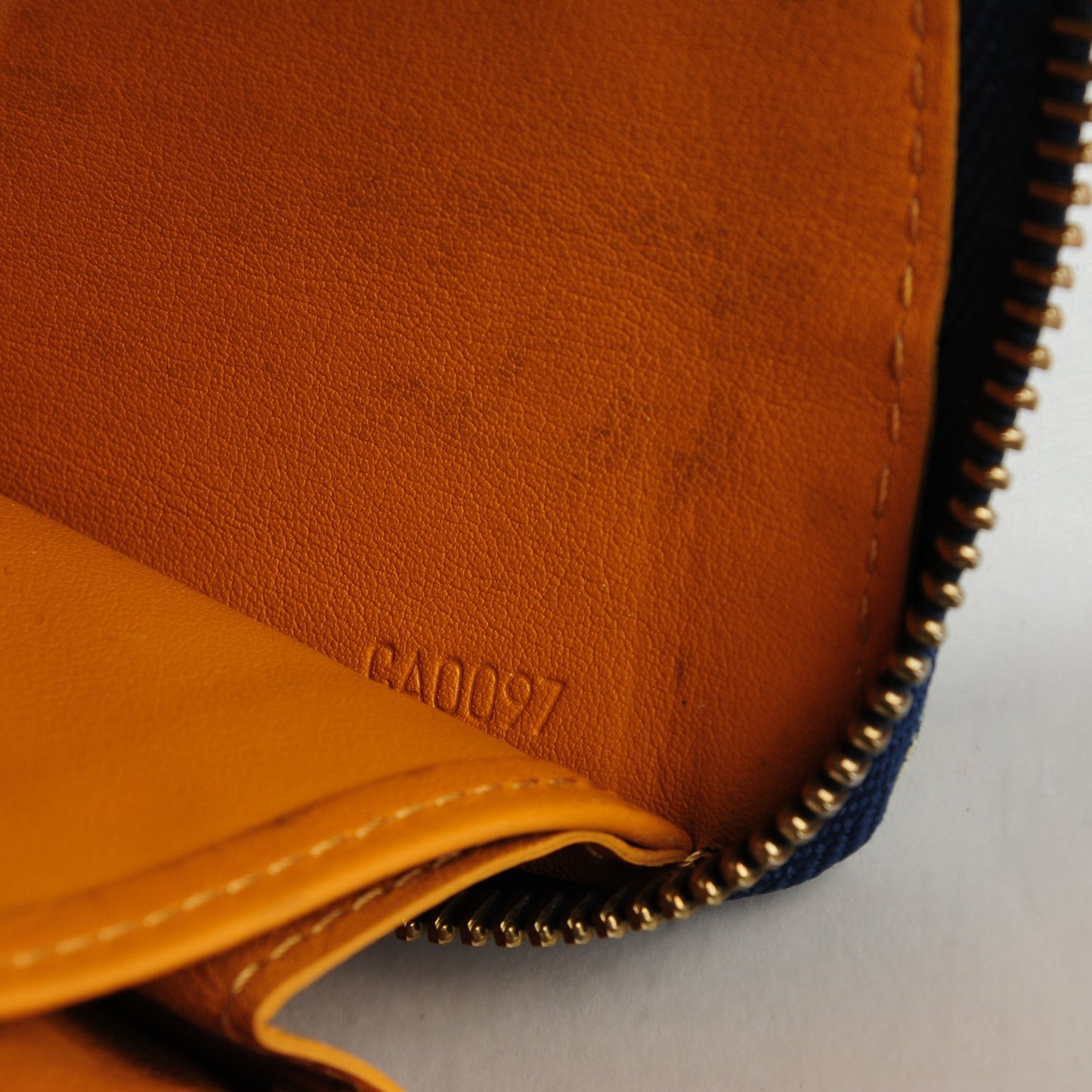 Monogram Denim Zippy Wallet Blue