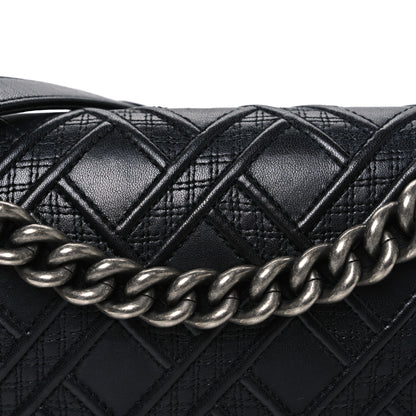 Chanel Lambskin Stitched Medium Boy Flap Black 8 of 10