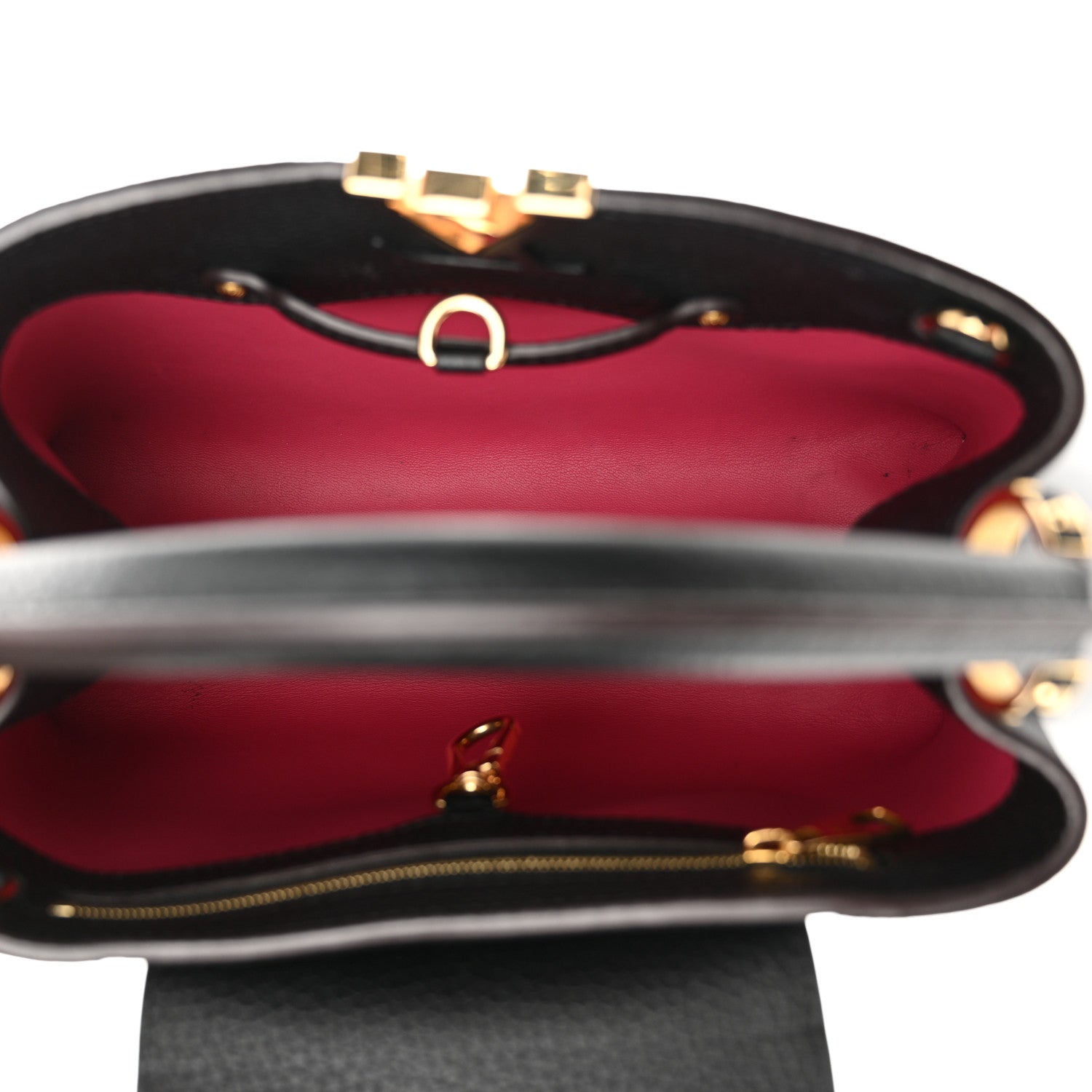 Louis Vuitton Taurillon Capucines BB Black 5 of 12