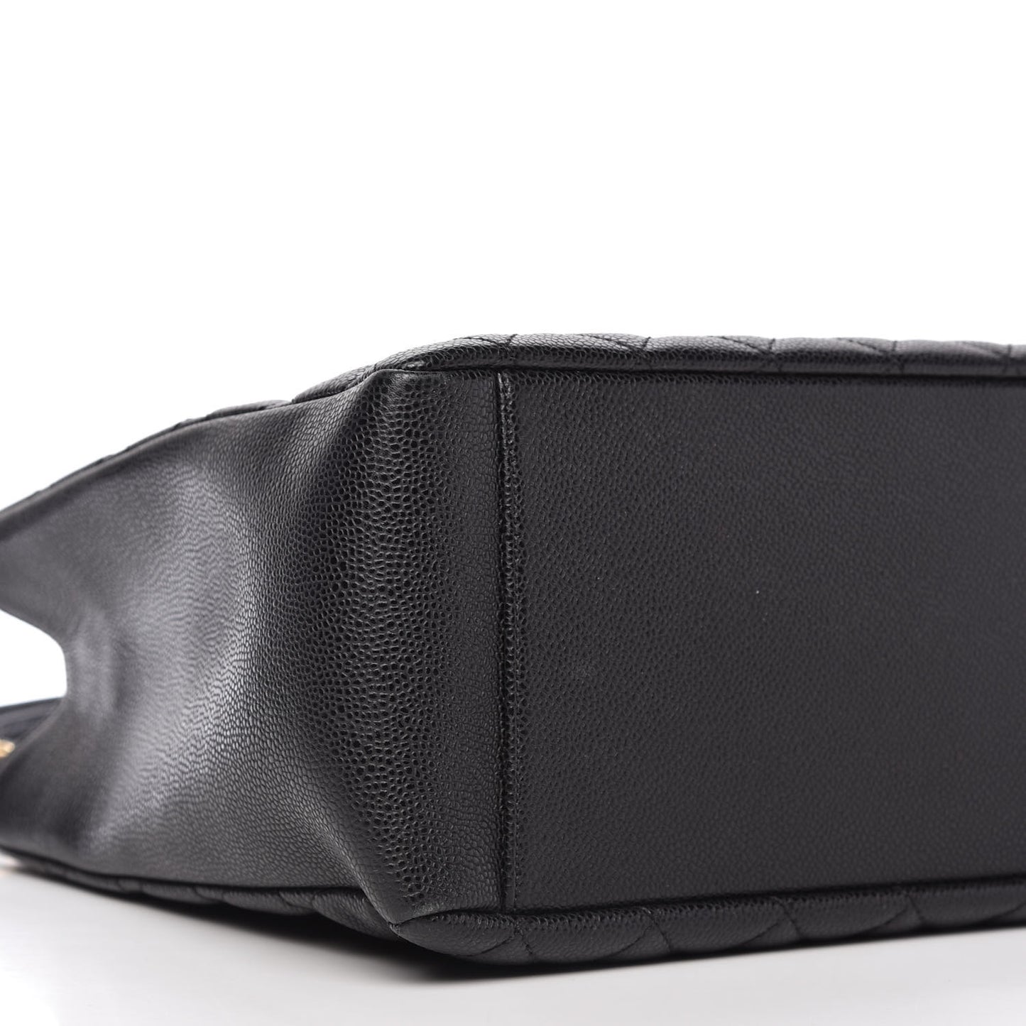 Caviar Quilted Grand Shopping Tote GST Black