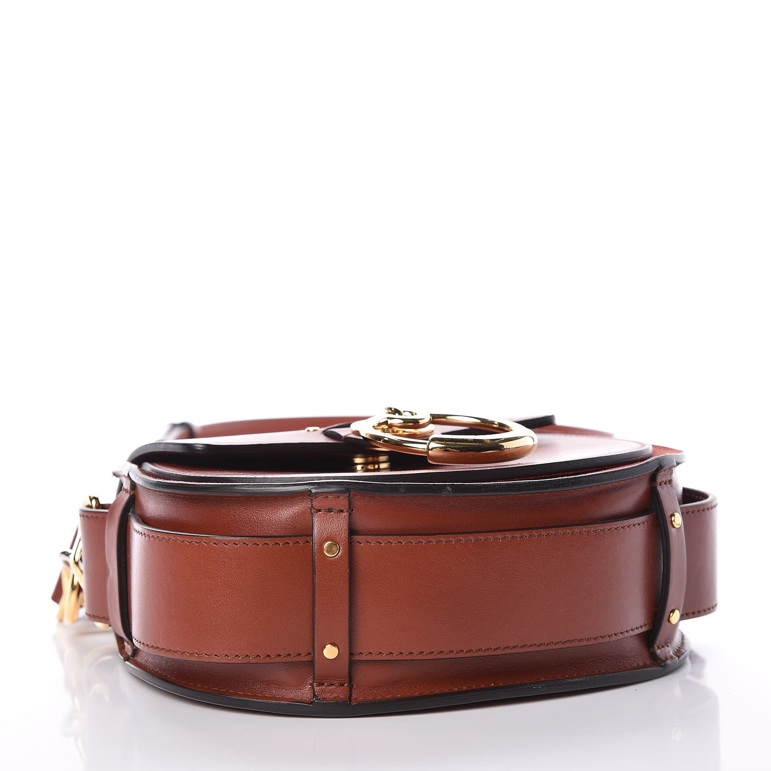 Chloe Calfskin Small Tess Bag Sepia Brown 4 of 15