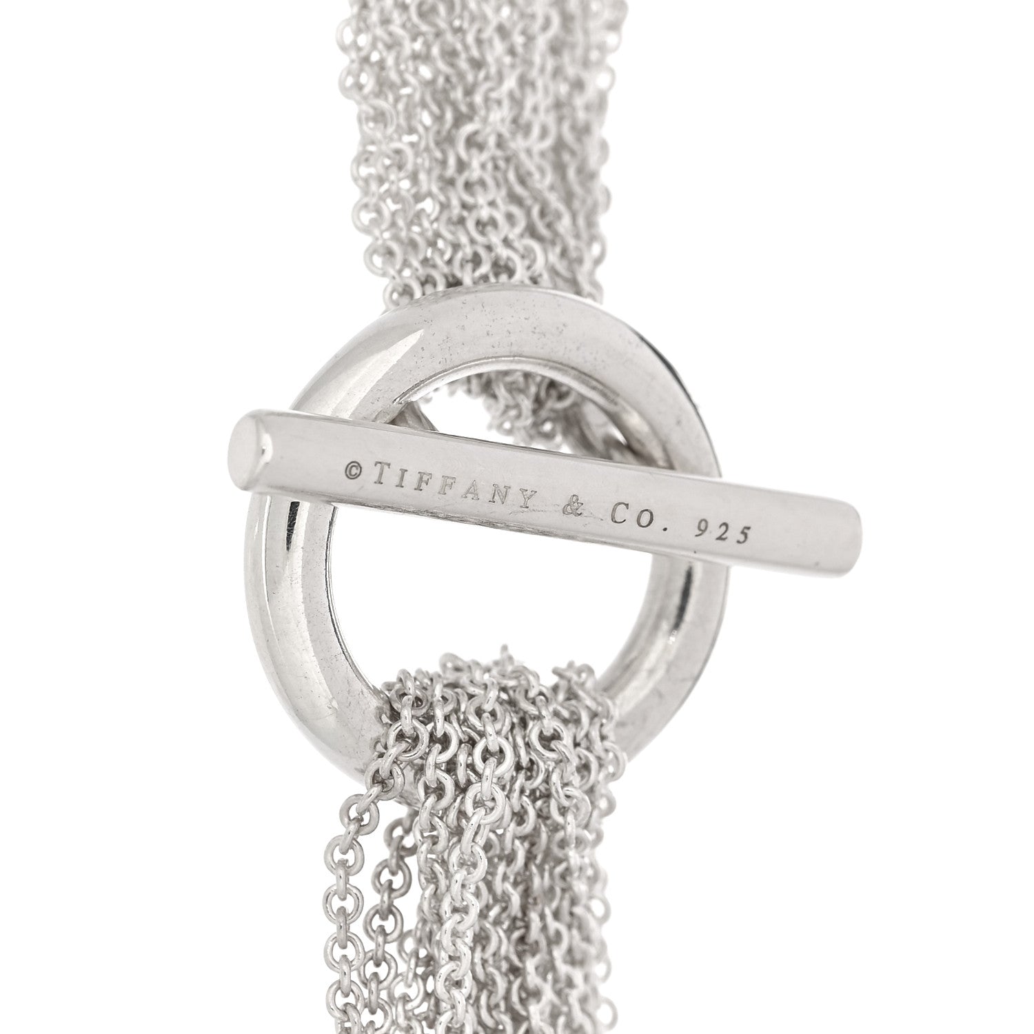 Tiffany Sterling Silver Heart Mesh Necklace 3 of 3