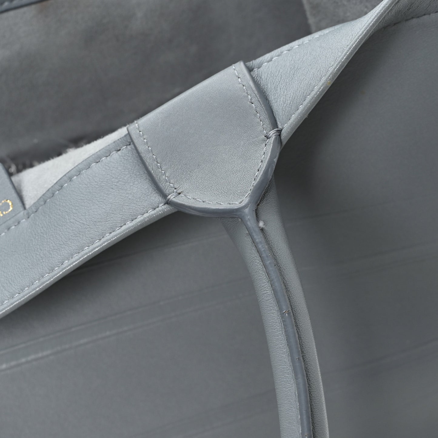 Calfskin Embossed Medium Book Tote Grey