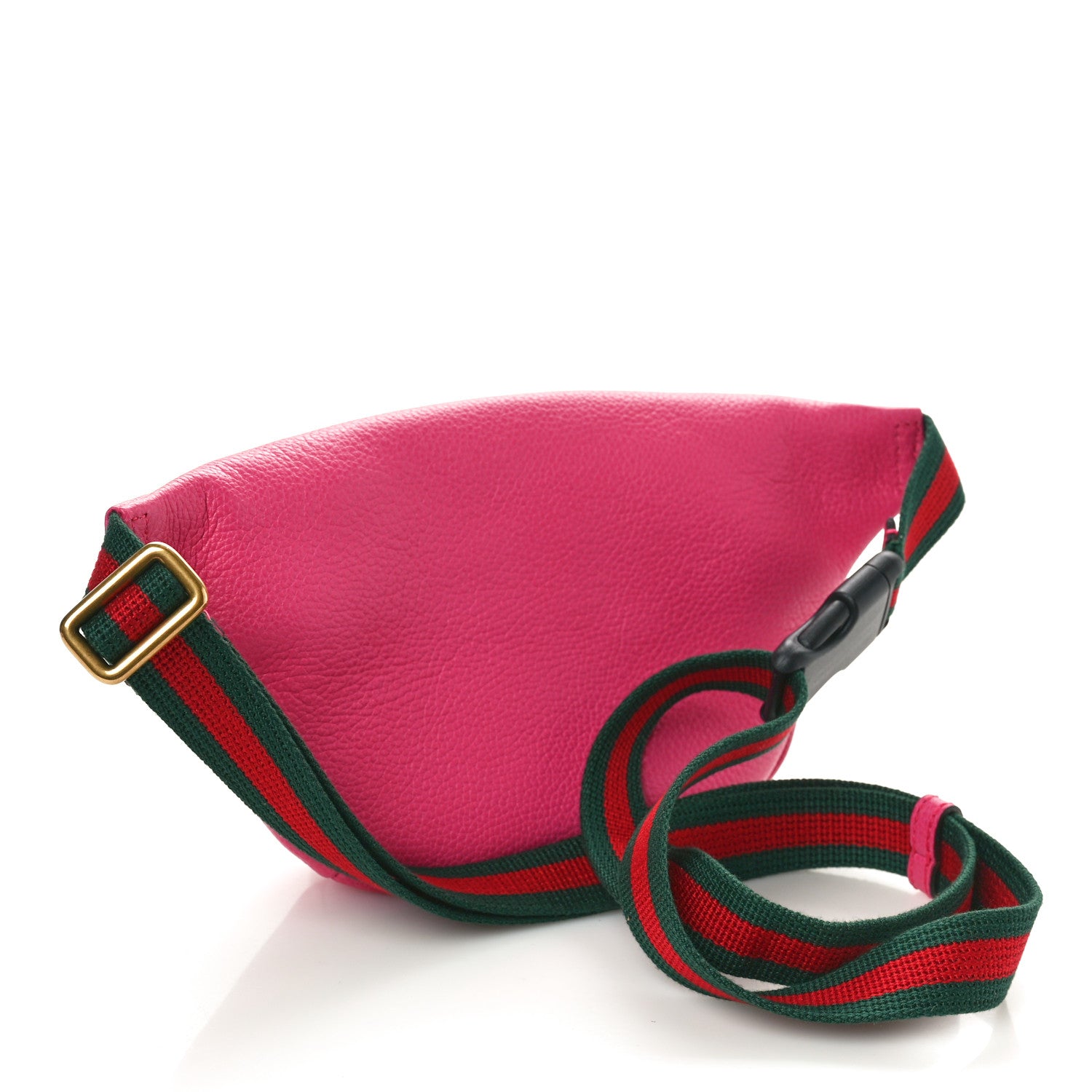 Gucci Grained Calfskin Small Logo Belt Bag Box Pink Green 2 of 10