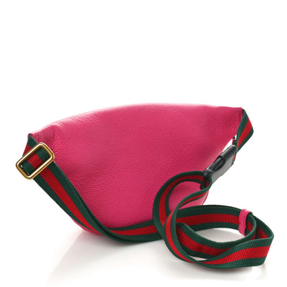 Gucci Grained Calfskin Small Logo Belt Bag Box Pink Green 2 of 10