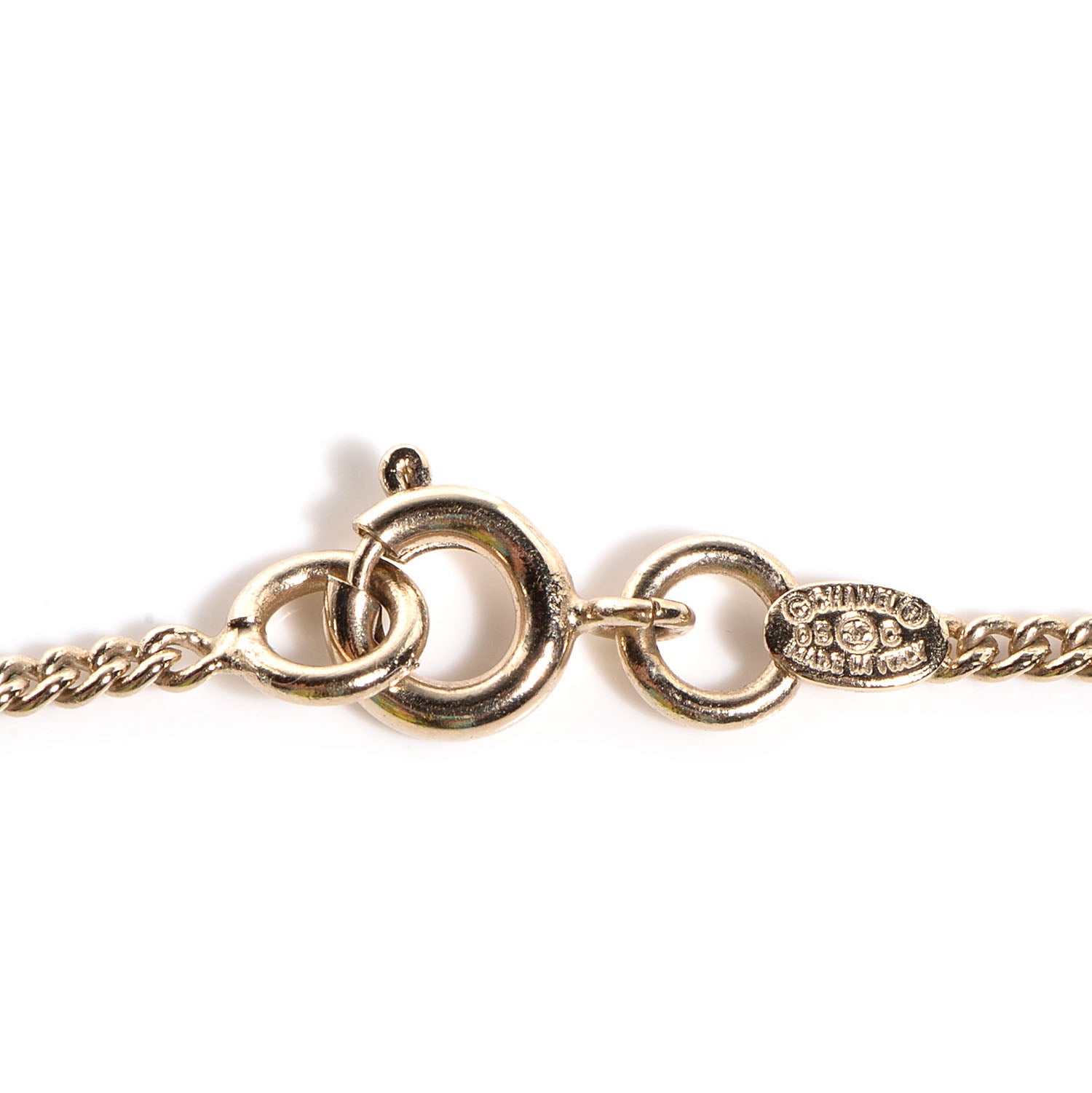 Chanel Resin Cambon Necklace Pink Black 7 of 8