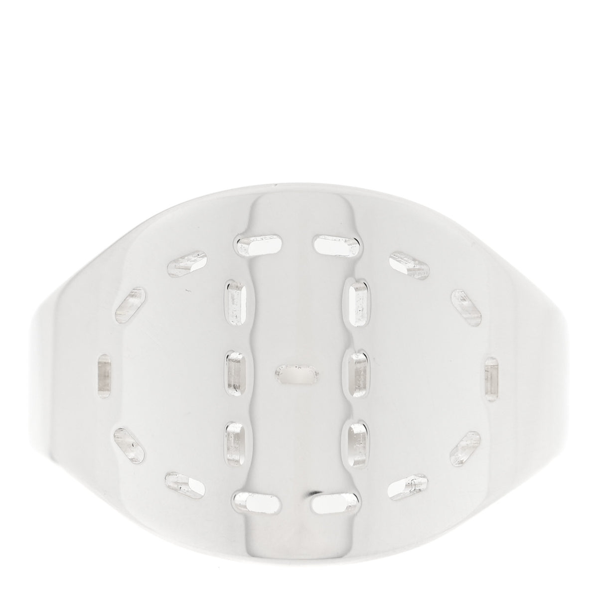 Hermes Sterling Silver PM Chaine d'Ancre Enchainee Band Ring 52 6 1 of 5