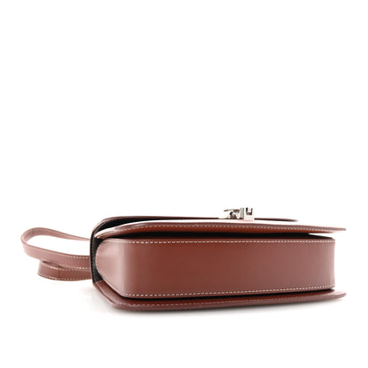 The Row Polished Saddle Calfskin The Sofia 8.75 Crossbody Cherry Wood 4 of 9