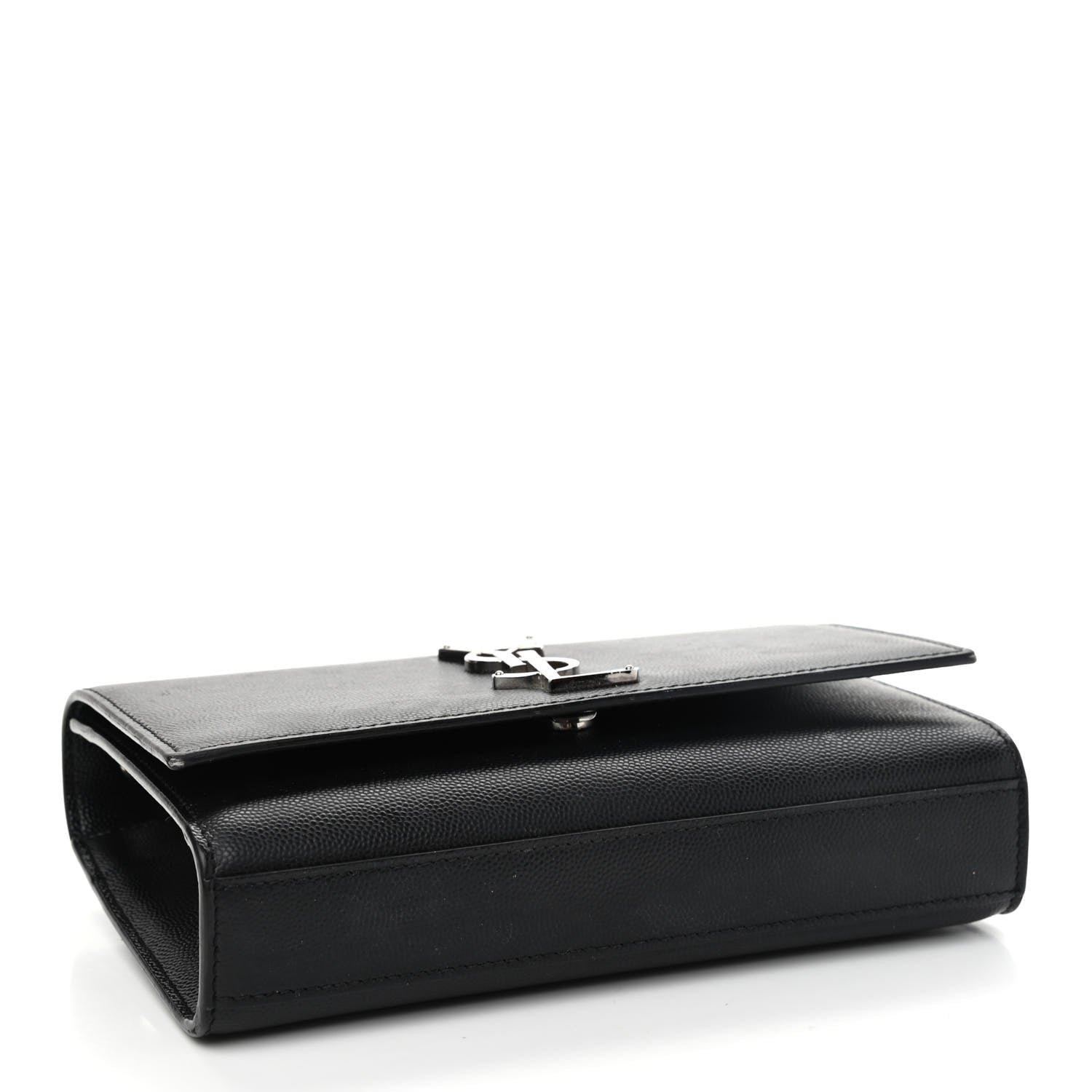 Saint Laurent Grain De Poudre Small Monogram Kate Satchel Black 4 of 11