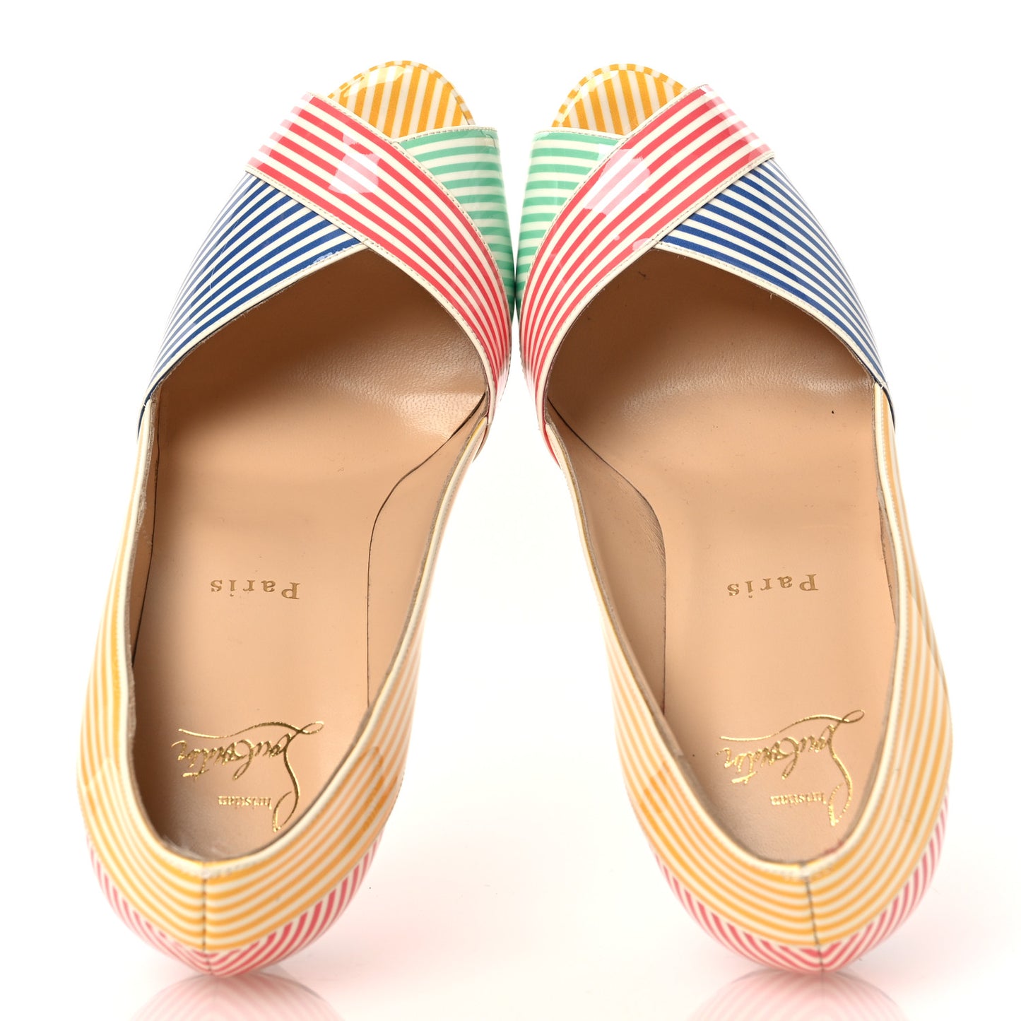 Patent Stripes Marine Alta 120 Pumps 38.5 Multicolor