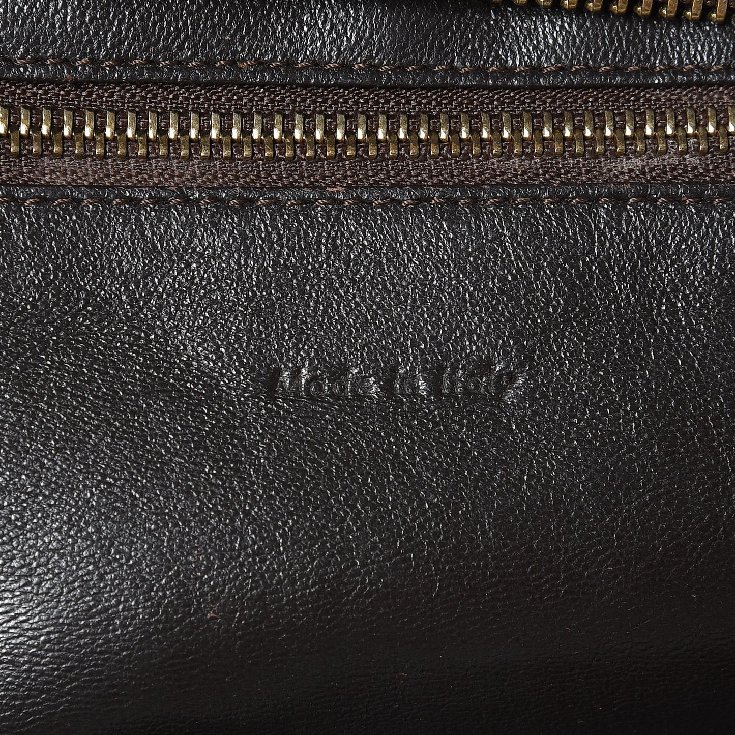 Pebbled Calfskin Mini Luggage Brown