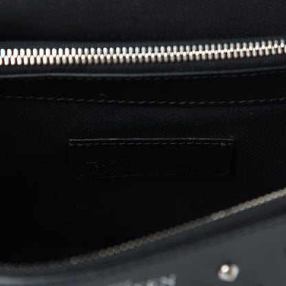 Alexander McQueen Calfskin Studded Small Padlock Crossbody Bag Black 8 of 10