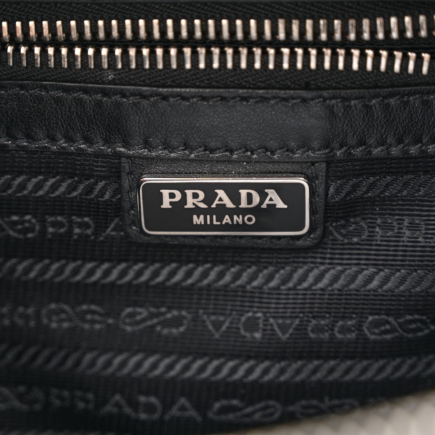 Prada Saffiano Travel Small Brique Top Handle Crossbody Bag Black 6 of 12