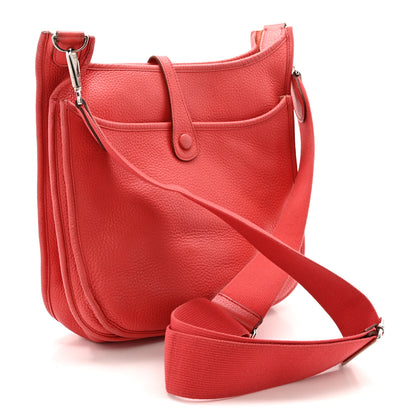 Hermes Taurillon Clemence Evelyne III PM Bougainvillea 3 of 15