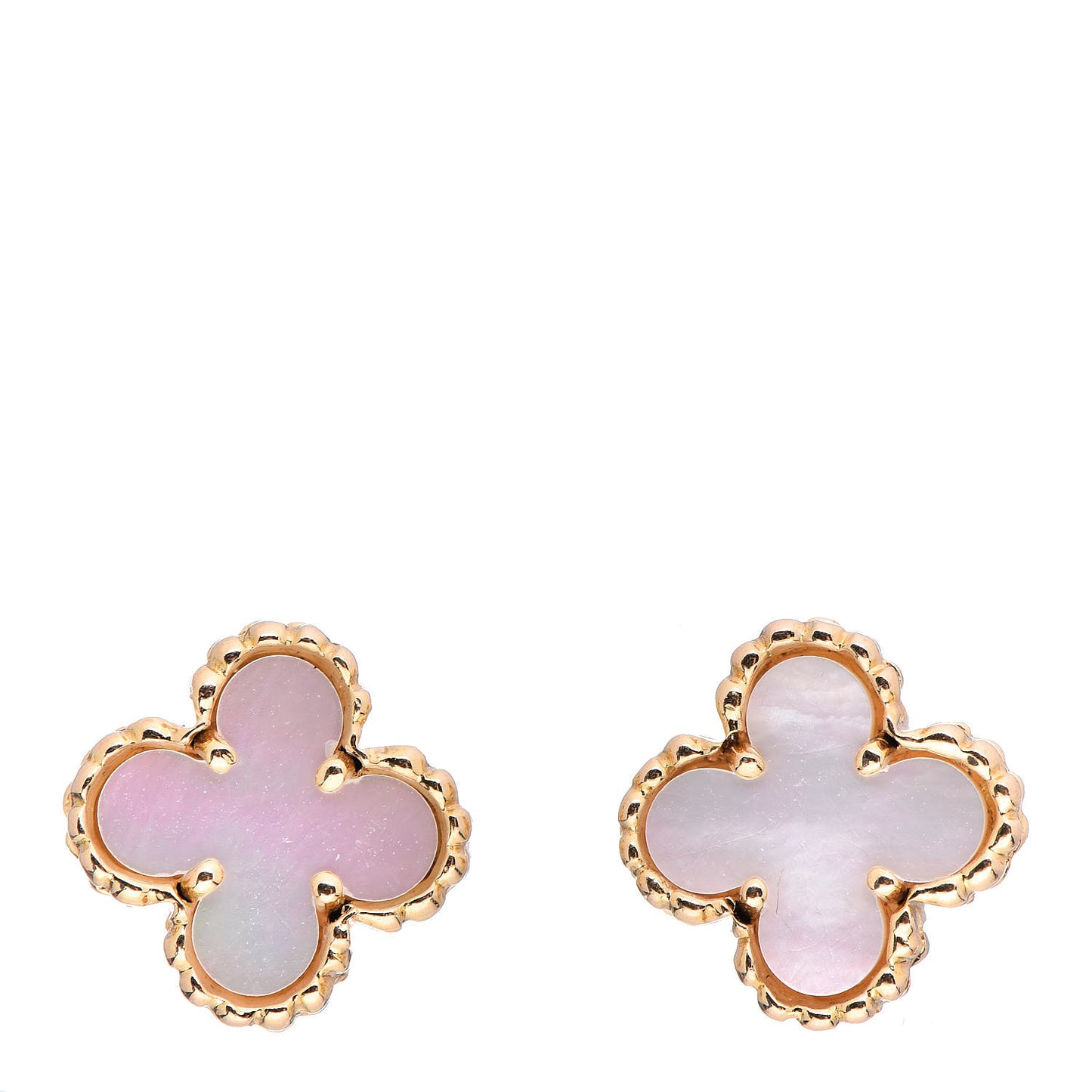 18K Yellow Gold Mother of Pearl Sweet Alhambra Earrings