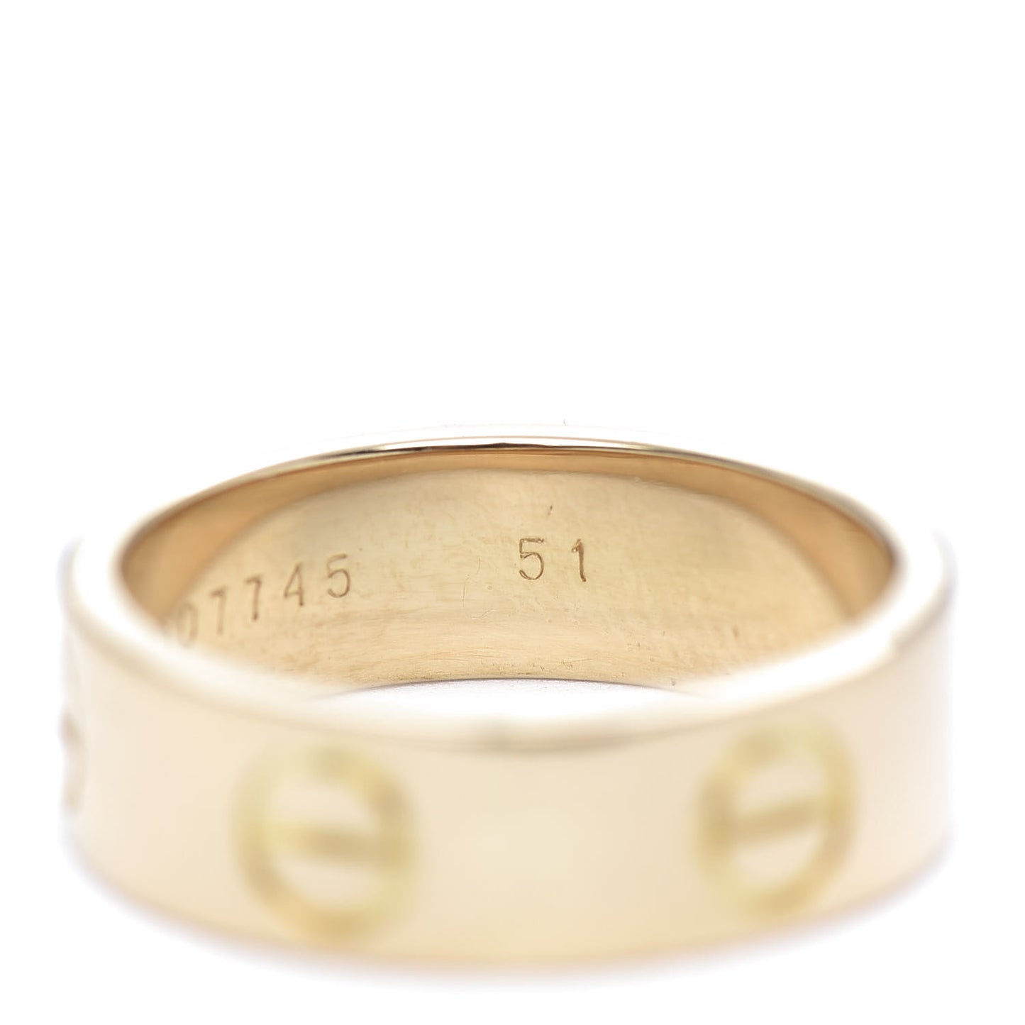 18K Yellow Gold 5.5mm LOVE Ring 51 5.75