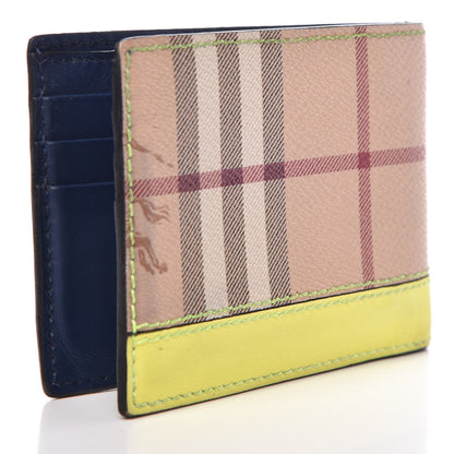 Burberry Haymarket Check BBi-Fold Wallet Yellow 3 of 12