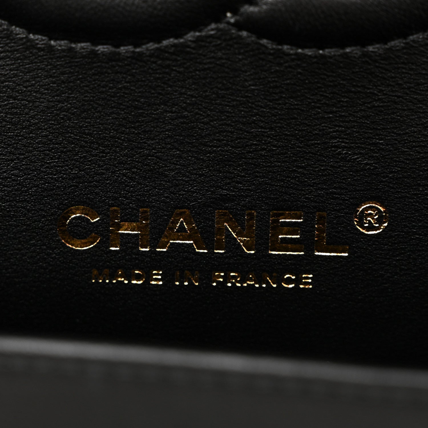 Chanel Lambskin Quilted Medium Double Flap Black White 6 of 15