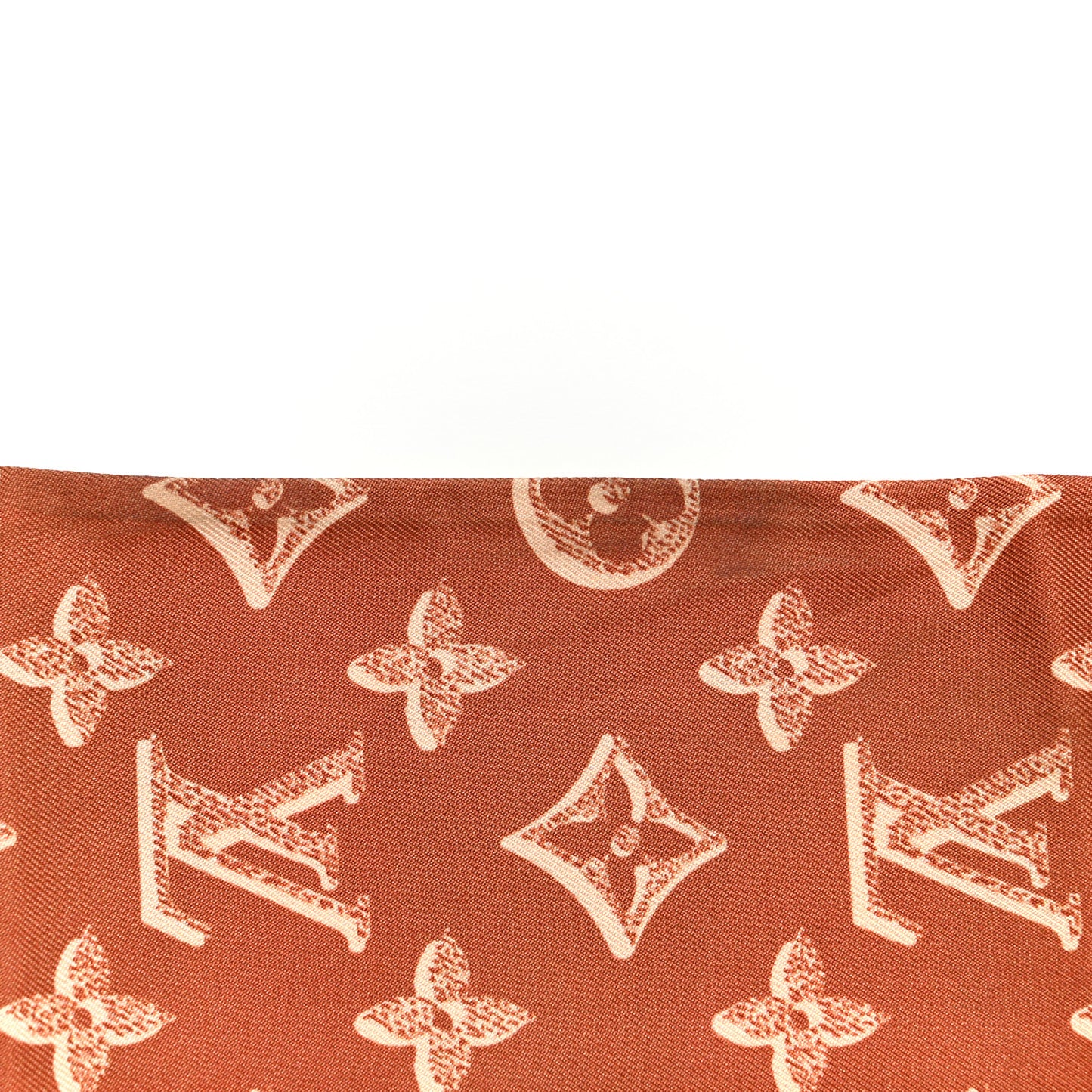 Silk Monogram Fall For You Bandeau Brown