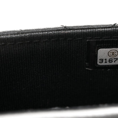 Chanel Lambskin Quilted Top Handle Flap Coin Purse With Chain Black 7 of 11