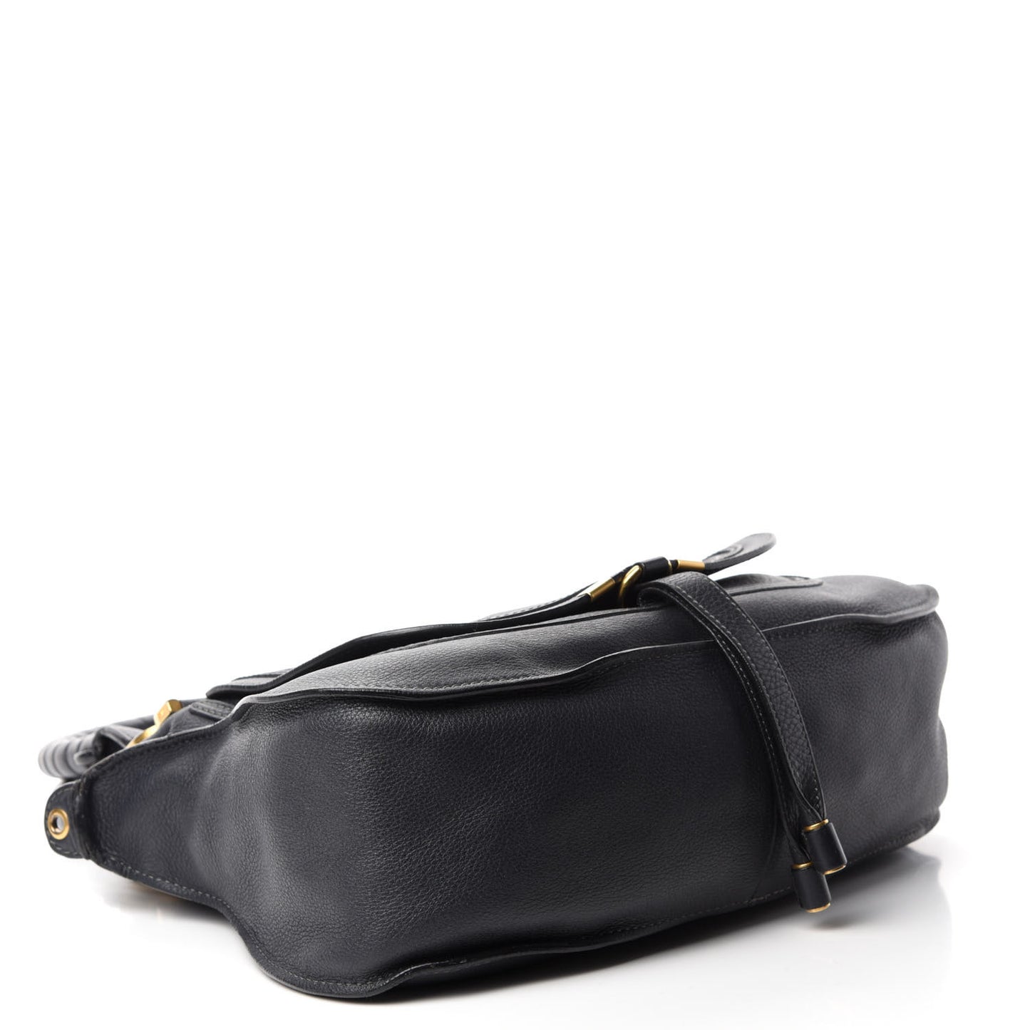 Calfskin Medium Marcie Satchel Black