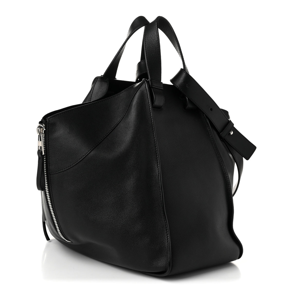 Loewe Calfskin Medium Hammock Shoulder Bag Black 4 of 11