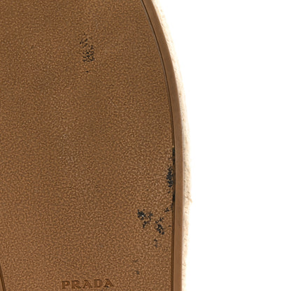 Prada Denim Logo Espadrilles Sandals 40 Blue 9 of 12