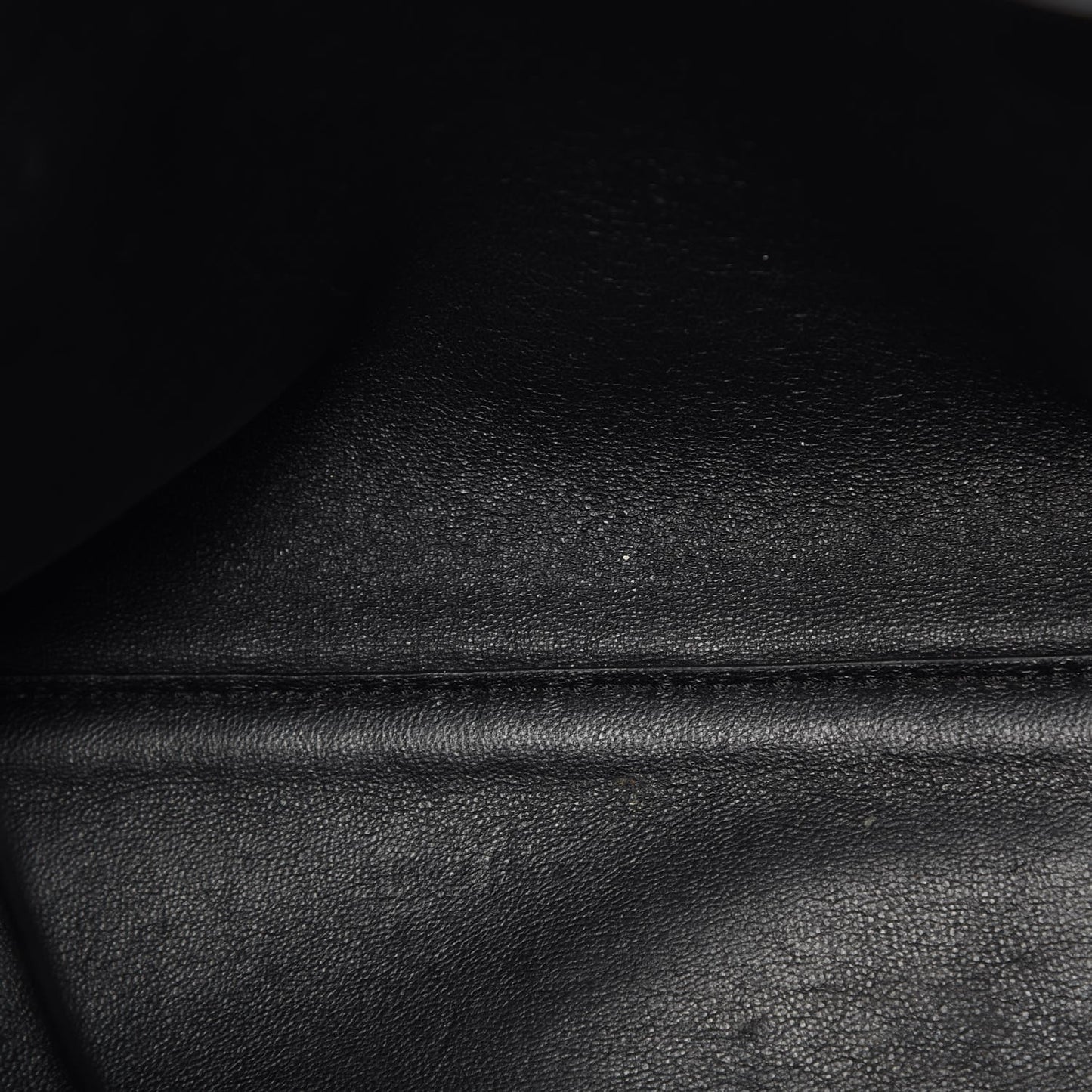 Supple Calfskin Medium Edge Shoulder Bag Black