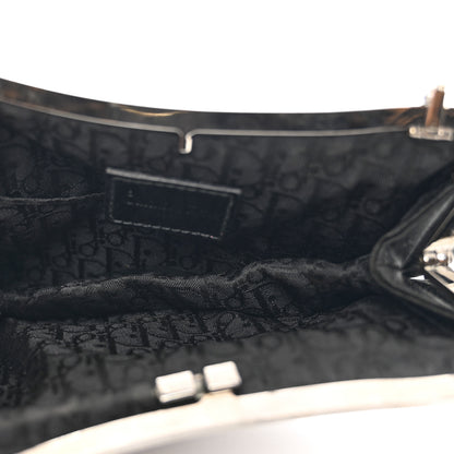 Christian Dior Satin Mini Frame Saddle Black 6 of 10