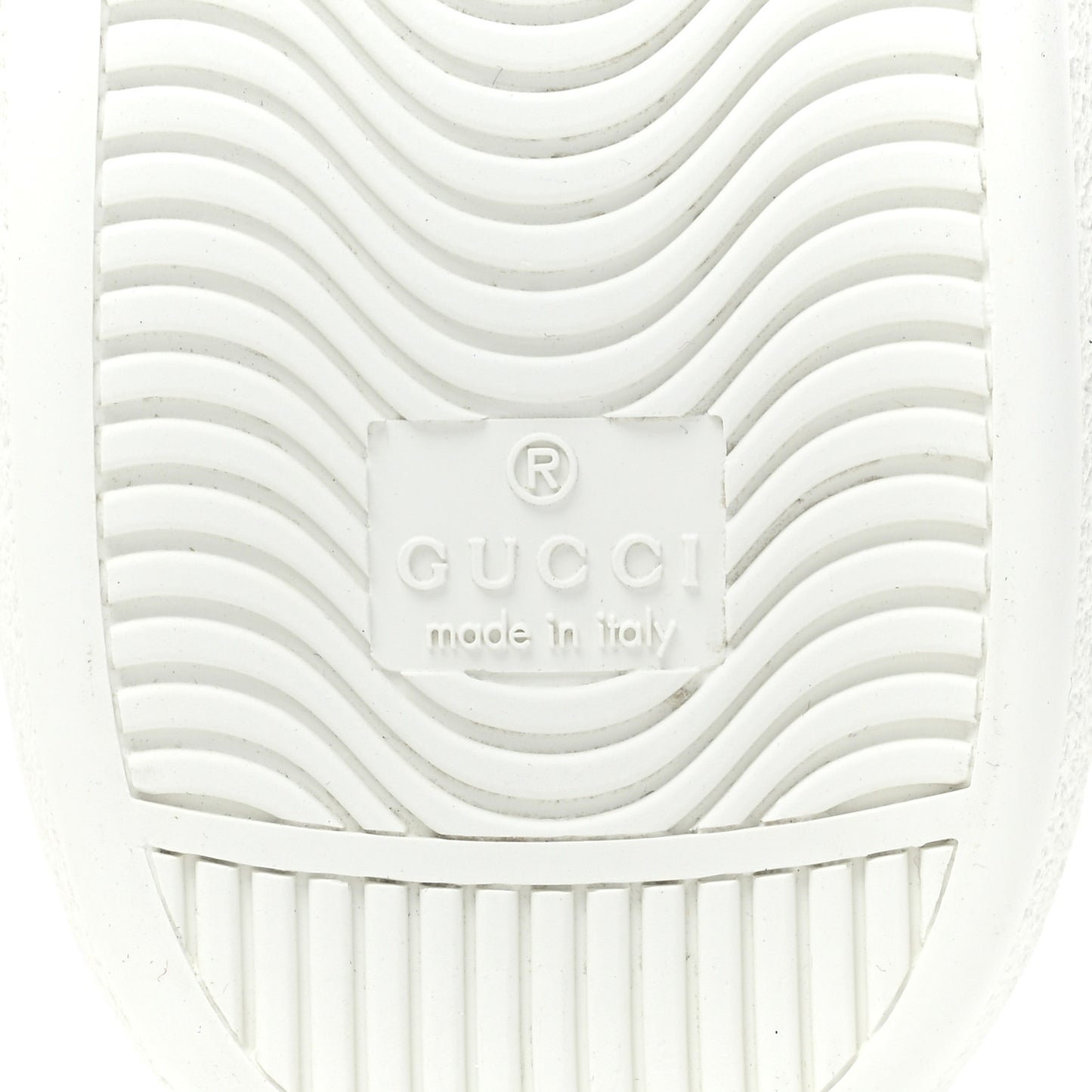 Calfskin Crocodile Web Womens Ace Sneakers 41 White Green